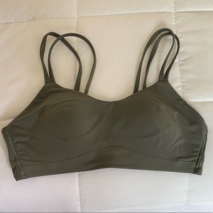 Olive green like a cloud bra